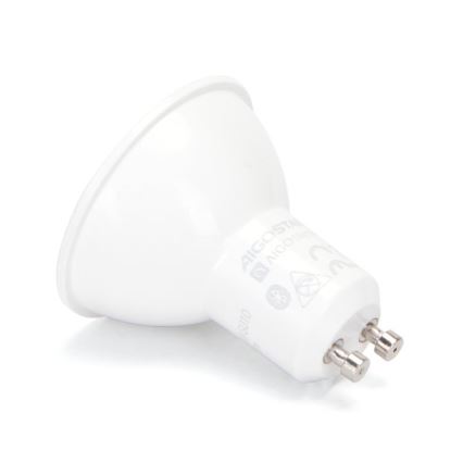 Pack de 6 bombillas LED RGBW regulables MESH GU10/6,5W/230V 2700-6500K Wi-Fi + mando a distancia - Aigostar