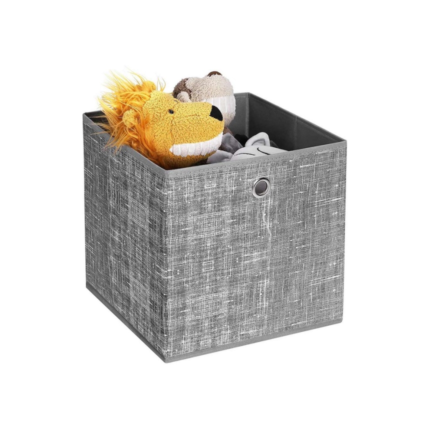 Pack de 6 cajas de almacenamiento CURAN, gris