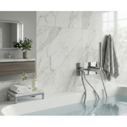 Paffoni - Conjunto de grifería para bañera LIGHT cromo pulido