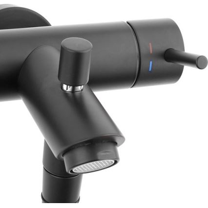 Paffoni - Ducha empotrada ROUND negra