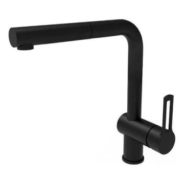 Paffoni - Grifo de cocina con caño extraíble RINGO negro
