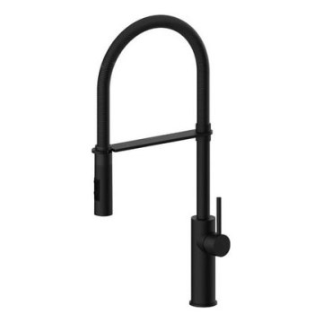 Paffoni - Grifo de cocina con ducha extraíble LIGHT 52,5 cm, cromo brillante