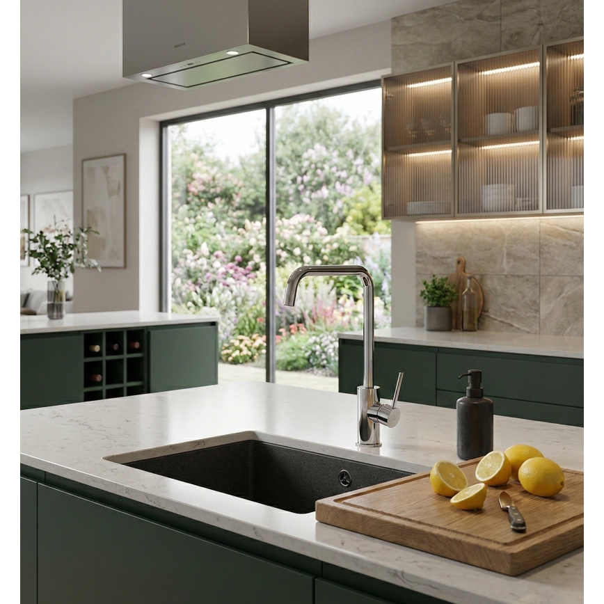 Paffoni - Grifo de fregadero LIGHT 32,6 cm cromo brillante