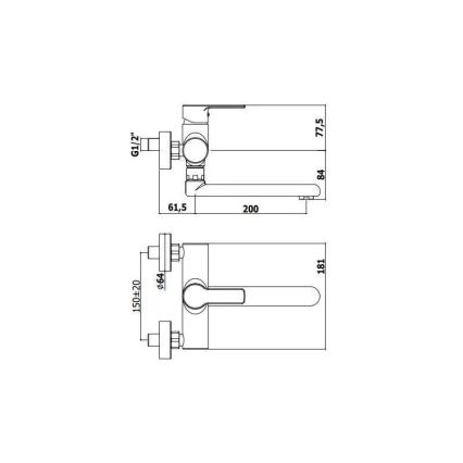 Paffoni - Grifo de fregadero RED cromo brillante