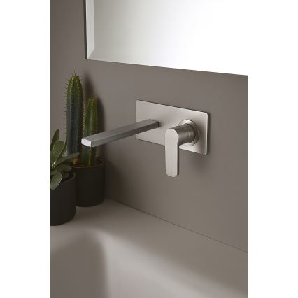 Paffoni - Grifo de lavabo empotrado TANGO, acero inoxidable