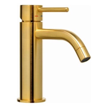 Paffoni - Grifo de lavabo LIGHT oro cepillado