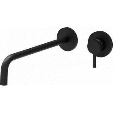 Paffoni - Grifo de lavabo LIGHT para instalación empotrada, negro