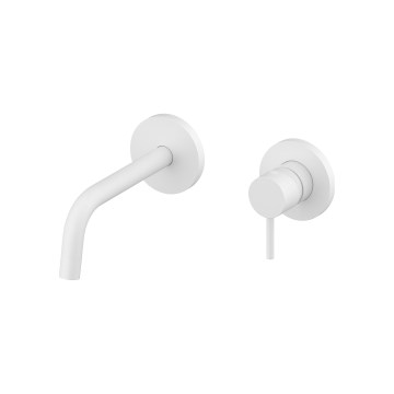 Paffoni - Grifo de lavabo para instalación empotrada LIGHT, acabado blanco mate