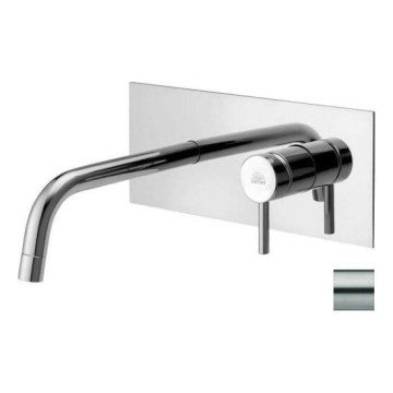 Paffoni - Grifo de lavabo para instalación empotrada LIGHT, acero inoxidable