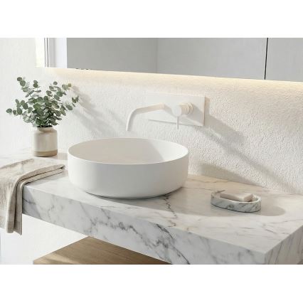 Paffoni - Grifo de lavabo para instalación empotrada LIGHT blanco mate