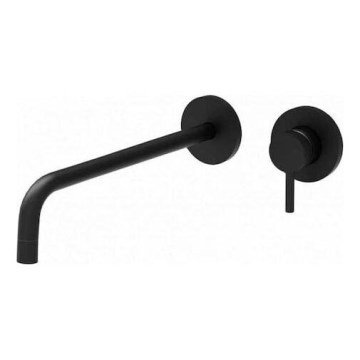 Paffoni - Grifo de lavabo para instalación empotrada LIGHT, negro