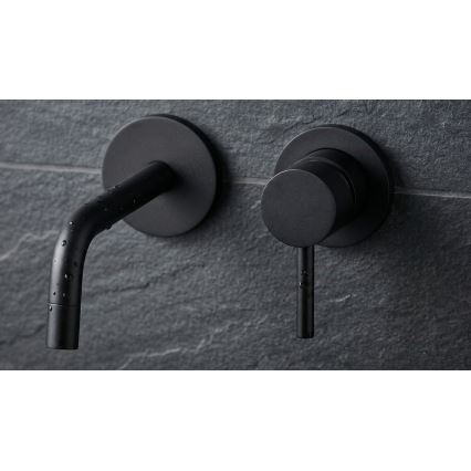 Paffoni - Grifo de lavabo para instalación empotrada LIGHT negro