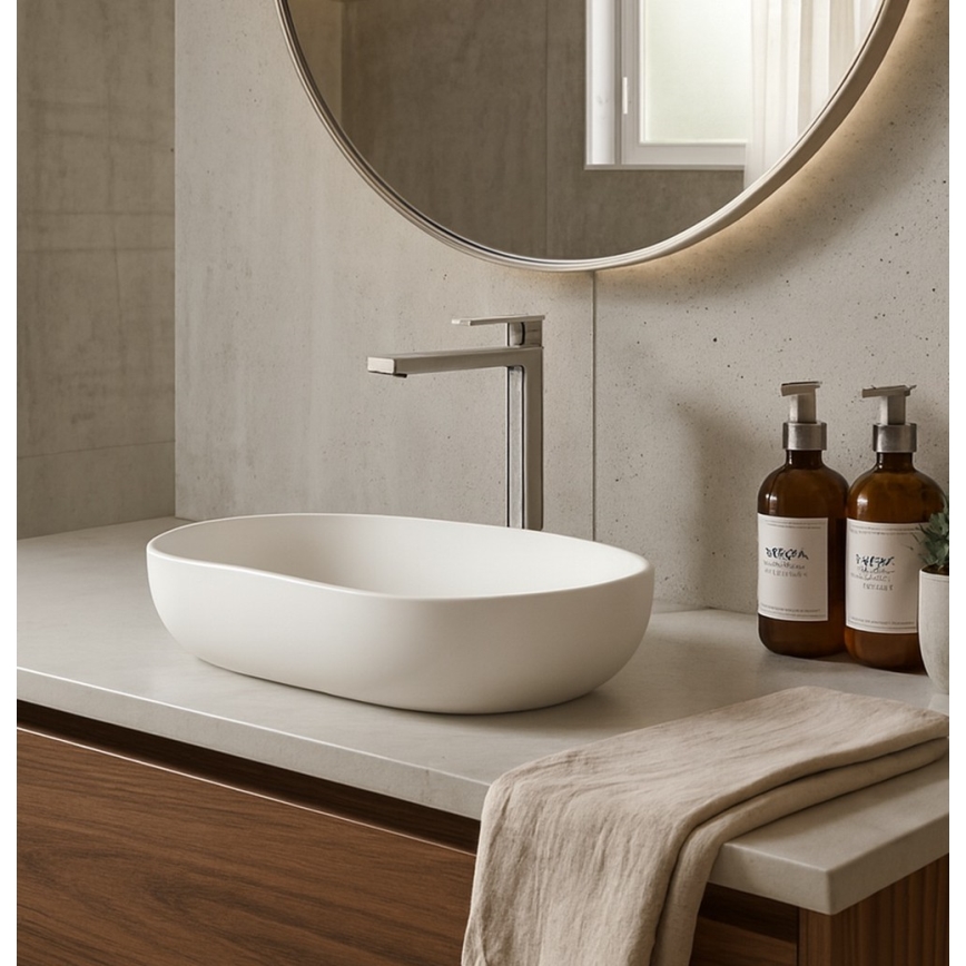 Paffoni - Grifo de lavabo TANGO con válvula de desagüe, acero inoxidable