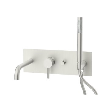 Paffoni - Juego para bañera LIGHT, cromo mate