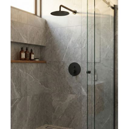 Paffoni - Mezclador de ducha para instalación empotrada LIGHT negro