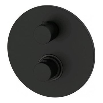 Paffoni - Mezclador termostático para ducha LIGHT negro