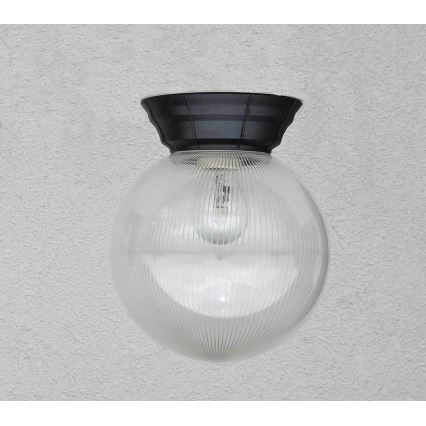 Plafón de exterior NADIR 1xE27/15W/230V IP44 transparente