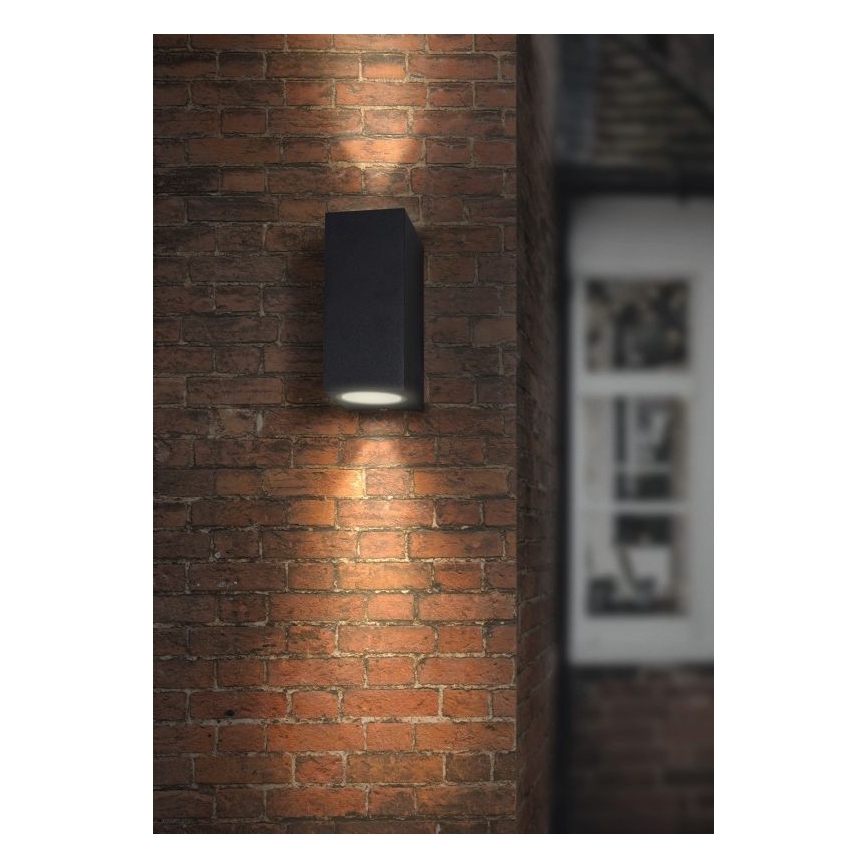 Aplique de exterior HUGO 2xGU10/10W/230V IP44