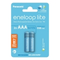 Panasonic - 2 pz Pilas recargables AAA Eneloop Lite 550 mAh