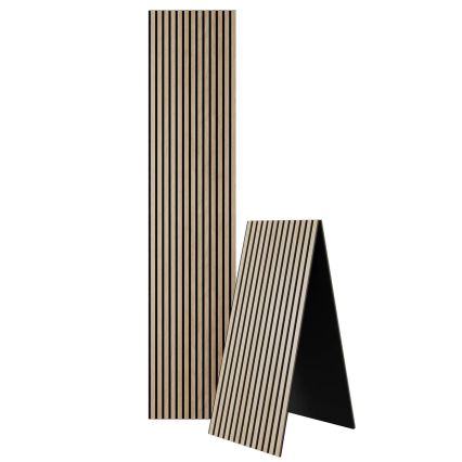 Panel acústico de revestimiento VASALUND 240x52 cm, roble