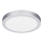 Panel LED 2 en 1 empotrable o de superficie 18W/230V 3000/4000/6000K Ø 22,5 cm IP54 plateado