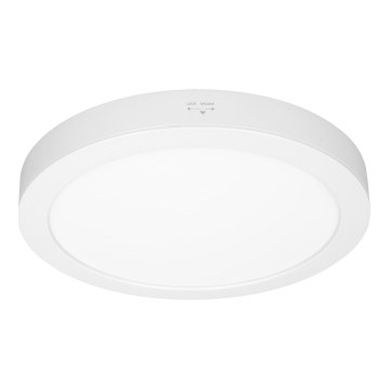 Panel LED 2 en 1 empotrable/superficie 18W/230V 3000/4000/6000K Ø22,5 cm IP54 blanco