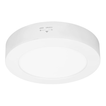 Panel LED 2 en 1 para montaje en superficie/empotrado LED/12W/230V 3000/4000/6000K Ø17cm IP54 blanco