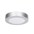 Panel LED 2 en 1 para montaje en superficie/empotrado LED/12W/230V 3000/4000/6000K Ø17cm IP54 plateado