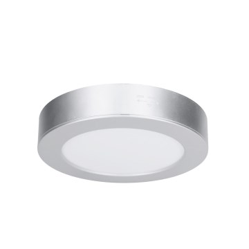 Panel LED 2 en 1 para montaje en superficie/empotrado LED/12W/230V 3000/4000/6000K Ø17cm IP54 plateado