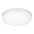 Panel LED 2 en 1 para montaje en superficie o empotrado, 24 W/230 V, 3000/4000/6000 K, diámetro 30 cm, IP54, blanco