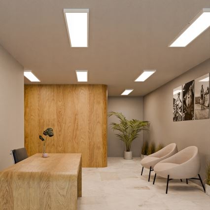 Panel LED de montaje en superficie/60W/230V 30x120 cm blanco