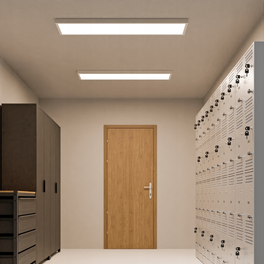 Panel LED de montaje en superficie/60W/230V 30x120 cm blanco