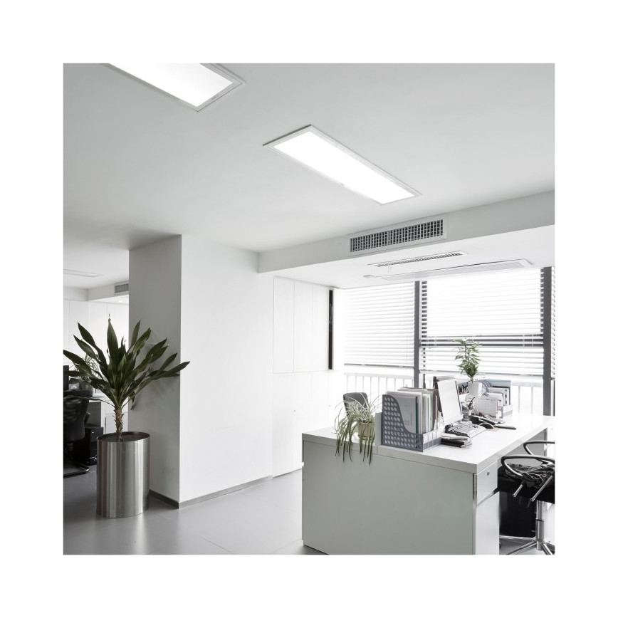 Panel LED de superficie BRISBANE LED/36W/230V 4000K 29,5x119 cm blanco