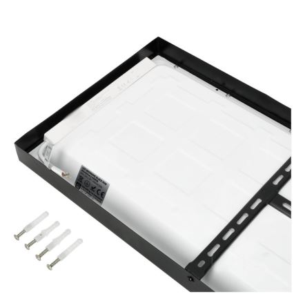 Panel LED de superficie BRISBANE LED/36W/230V 4000K 29,5x119 cm negro