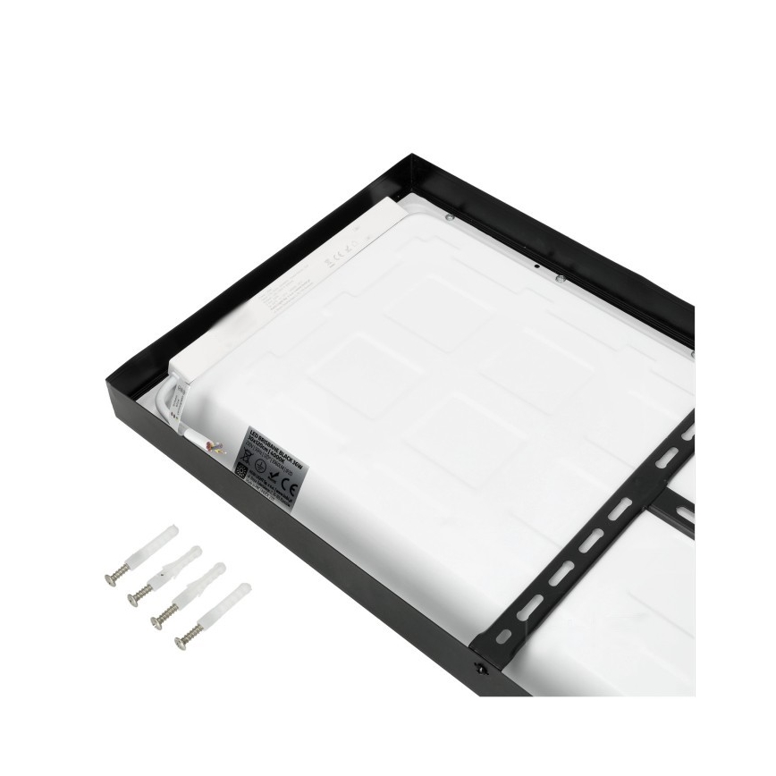 Panel LED de superficie BRISBANE LED/36W/230V 4000K 29,5x119 cm negro