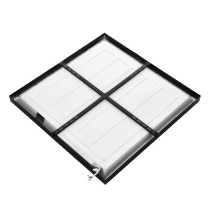 Panel LED de superficie BRISBANE LED/36W/230V 4000K 59,5x59,5 cm negro