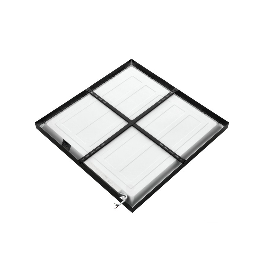 Panel LED de superficie BRISBANE LED/36W/230V 4000K 59,5x59,5 cm negro