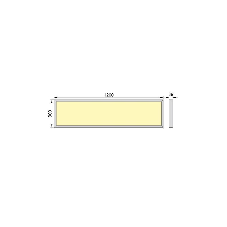 Panel LED empotrable OREGA N LINX 120 LED/50W/230V 4000K IP40