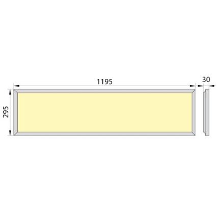 Panel LED empotrado OREGA PLUS 120 LED/50W/230V 4000K IP40