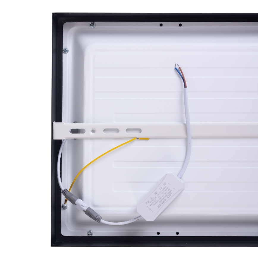 Panel LED LED/60W/230V 4000K 60x60 cm negro