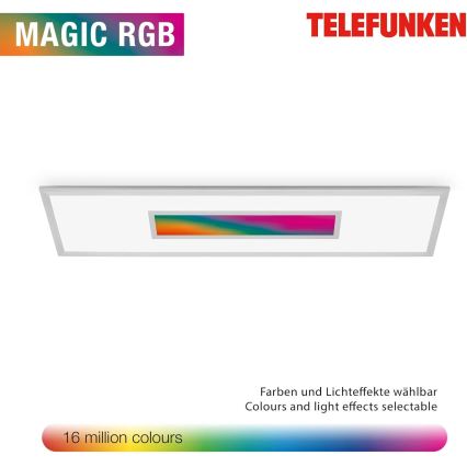 Panel LED RGBW regulable 20W/230V 3000-6500K 25x100 cm plateado + mando a distancia