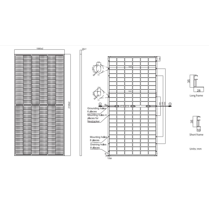 Panel solar fotovoltaico JA SOLAR 460Wp IP68 Half Cut bifacial