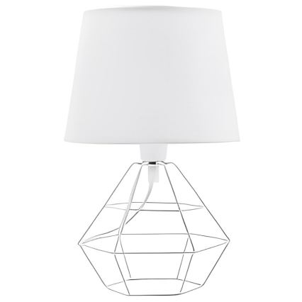 Pantalla de recambio para lámpara de mesa DIAMOND E27 17x20 cm blanco
