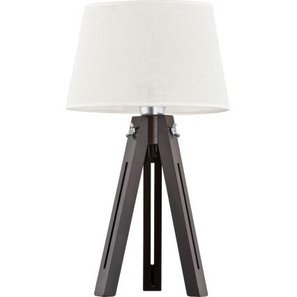 Pantalla de recambio para lámpara de mesa LORENZO E27 20x26 cm blanco