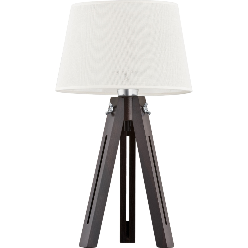 Pantalla de recambio para lámpara de mesa LORENZO E27 20x26 cm blanco
