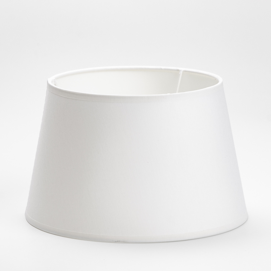 Pantalla de recambio para lámpara de mesa LORENZO E27 20x26 cm blanco