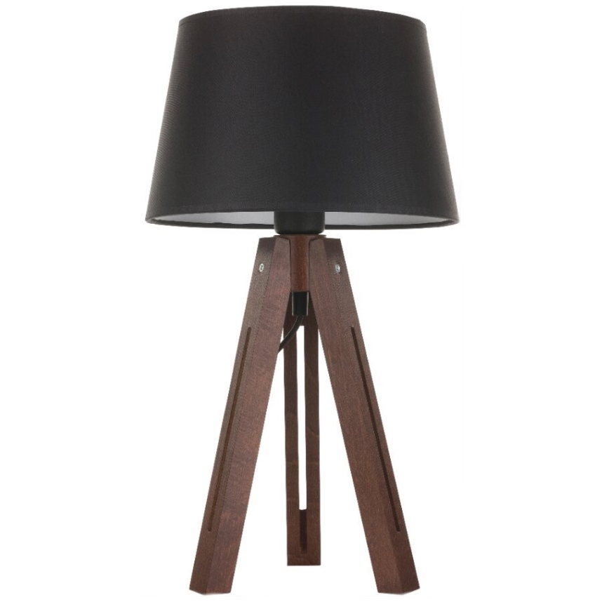 Pantalla de recambio para lámpara de mesa LORENZO E27 20x26 cm negro