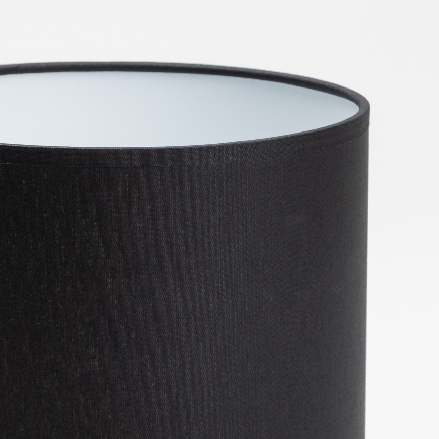Pantalla de recambio para lámpara de mesa y aplique DEVA E27 16x20 cm negro