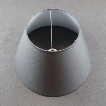 Pantalla de repuesto para lámpara de mesa E27, 24 x 40 cm, gris