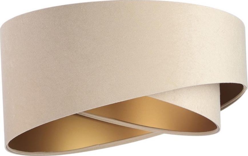 Pantalla para araña GALAXY E27 diá. 45 cm beige/dorado